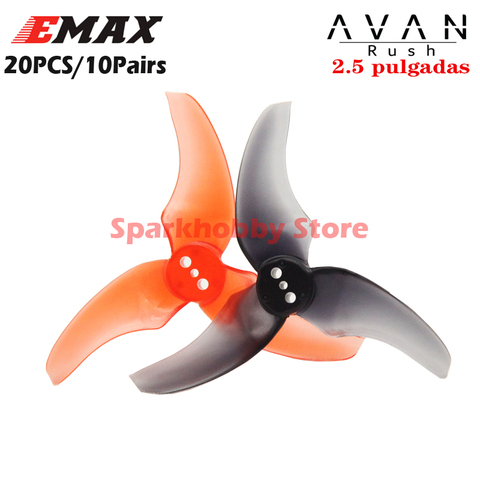 20 деталей (10 пар Emax AVAN Rush 2 pulgadas/2,5 pulgadas 3 pala de la Propeller Ice CW CCW para Babyhawk R RC Drone FPV Racing ► Фото 1/6