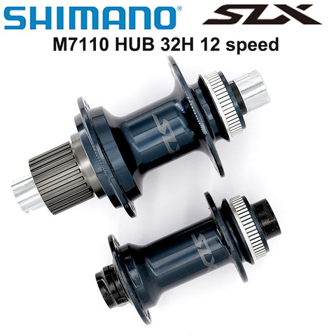 Центральный замок SHIMANO SLX M7110 FH BH M7110, 12 s, 32H, 142x12 мм, 100x15 мм, MICRO SPLINE HUB, ось для велосипеда, 12 Скоростей ► Фото 1/5