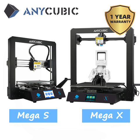 3D-принтер ANYCUBIC Mega S/ X /Zero/Pro, полностью металлическая рама, Настольная 3D-печать, высокая точность печати ► Фото 1/6