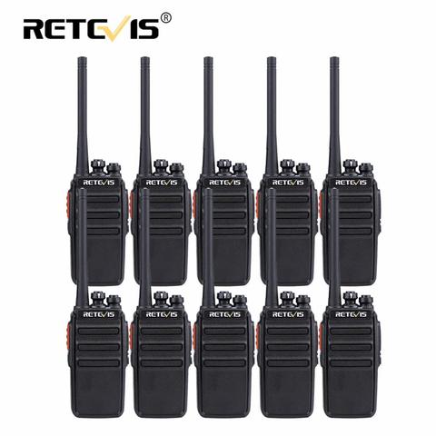 Портативная рация PMR, 10 шт., RETEVIS RT24, PMR446, без прав, 0,5 Вт, для отеля/ресторана/склада ► Фото 1/6