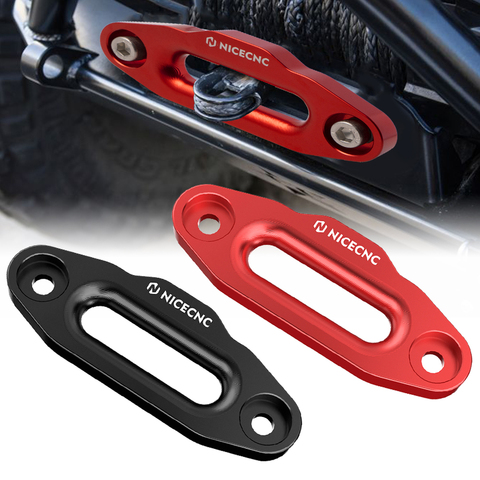 Трос для лебедки NICECNC ATV, передняя и задняя лебедка Hawse Fairlead для 7/8 дюймовых 124 мм болтовых центров для лебедок ATV 2000-3500 фунтов, алюминий ► Фото 1/6