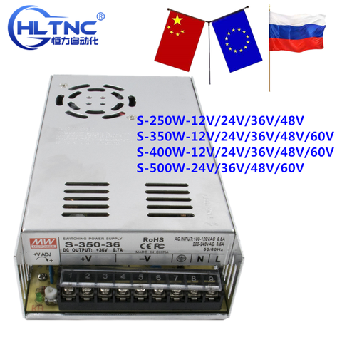 Импульсный источник питания 250 Вт-500 Вт ac110/220 В dc 12 В 24 в 36 в 48 в 60 в dc ► Фото 1/6