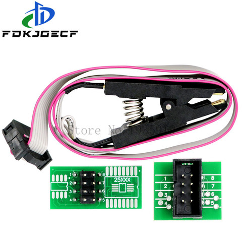 Программатор тест ing Clip SOP SOP16 SOIC8 SOP8 тестовый зажим для EEPROM 93CXX / 25CXX / 24CXX встроенное Программирование + 2 адаптера ► Фото 1/4