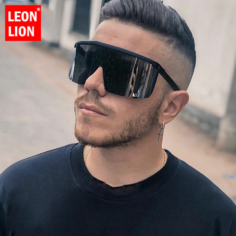 Солнцезащитные очки LeonLion в стиле ретро для мужчин и женщин, роскошные брендовые, большие, винтажные, 2022 ► Фото 1/6