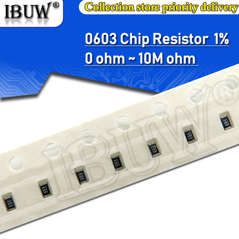 100 шт. 0603 SMD резистор 0R ~ 10M 1/10W 0 1 10 1% 100 150 220 Ом 1K 330 K 10K 470 K 1M 0R 1R 10R 100R 150R 220R 330R 470R ► Фото 1/2