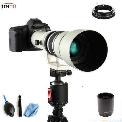 Зеркальный объектив JINTU 500 мм/1000 мм f8.0 для цифровых зеркальных камер Canon EF EOS ► Фото 1/6