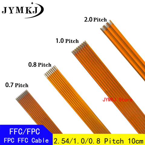 5 шт. FPC FFC кабель PCB соединитель провода 2,54/1,0/0,8 мм шаг 3 4 5 6 8 9 10 12 16 18 20 22 24 28 30 Pin/длина 10 мм ► Фото 1/6