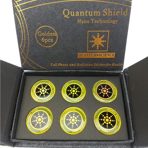 Quantum Shield наклейка на мобильный телефон, 6 шт., стикер для сотового телефона, защита от излучения от EMF Fusion Excel, защита от излучения ► Фото 1/1