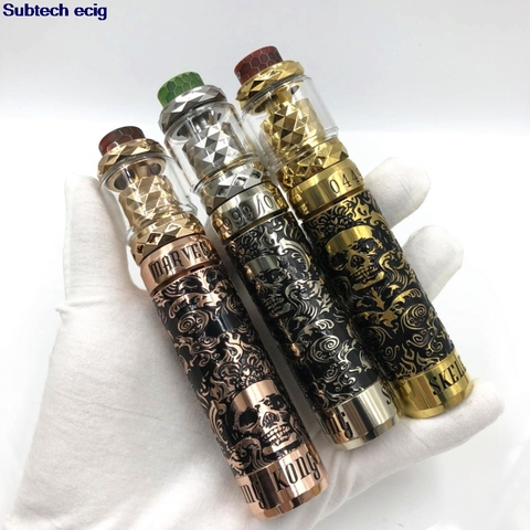 Электронная сигарета, механический мод, набор Marvec Skeleton King Kong mod vape 26 мм с аккумулятором Priest RTA 18650 20700 21700 ► Фото 1/6