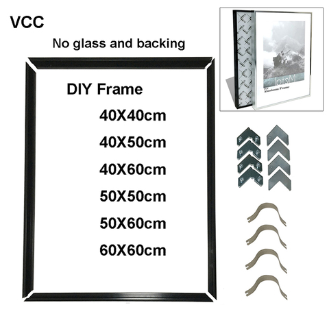DIY фоторамка для настенного плаката металлическая рамка 40X50 50X60 40X60 декоративная металлическая фоторамка DIY, без доски, без стекла ► Фото 1/6