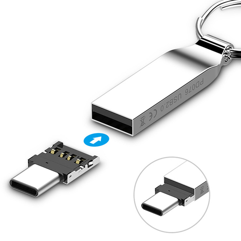 2 шт. USB-C 3,1 Тип с портом «папа» для USB с портом «мама» OTG адаптер конвертер для u-диска ► Фото 1/5