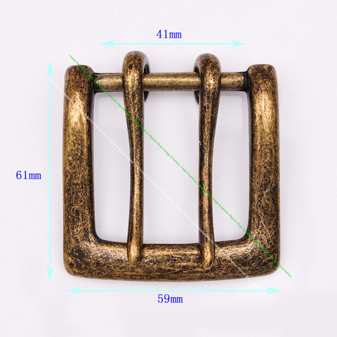 Мужские антикварные латунные двухконтактные язычковые пряжки, кожаная пряжка для ремня, сменная Мужская t подходит для 41 мм ► Фото 1/6