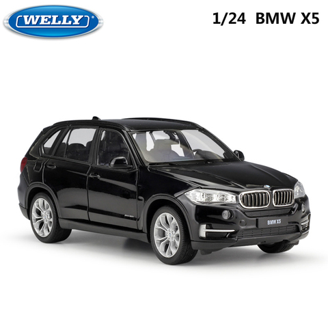 WELLY 1:24 Масштаб литой автомобиль, игрушка BMW X5 высокая модель моделирования классический внедорожник металлический сплав игрушечный автомоб... ► Фото 1/6