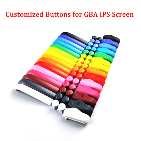 Высококачественные индивидуальные A B L R кнопки для оригинальных GBA кнопки D-Pad для GBA IPS ЖК-экран Корпус для Game boy Advance ► Фото 1/6