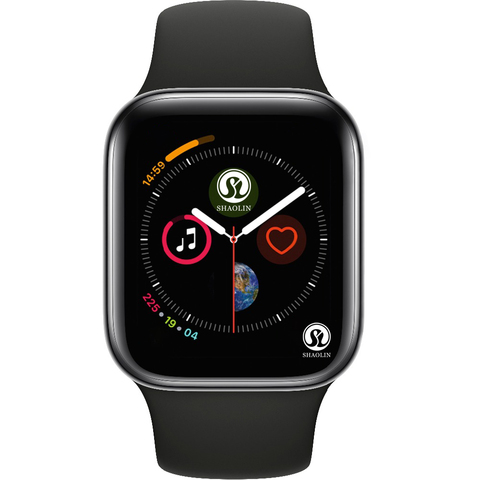 Скидка 50%, умные часы серии 4 с Bluetooth, умные часы для Apple iOS, iPhone, Xiaomi, Android, не Apple Watch (красная кнопка) ► Фото 1/6