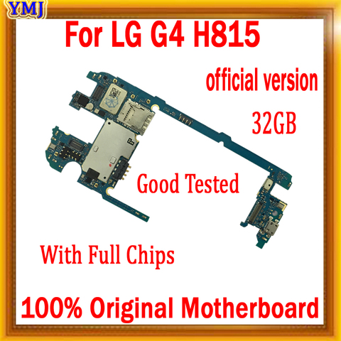 Хорошо протестированная материнская плата LG G4 H815, 32 ГБ оригинальная разблокированная материнская плата для LG G4 H815 с полными чипами, бесплат... ► Фото 1/2