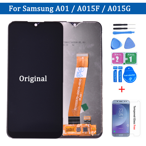 Оригинальный 5,7 ''для Samsung Galaxy A01 A015F ЖК-дисплей с сенсорным экраном в сборе для Сань Син SM-A015F/DS ЖК-экран ► Фото 1/6