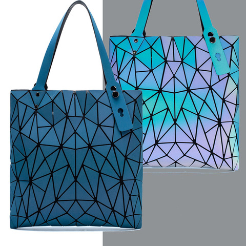 Светящаяся сумка bao Светоотражающие геометрические сумки для женщин 2022 стеганые сумки на плечо женские сумки bolsa feminina sac à main ► Фото 1/6