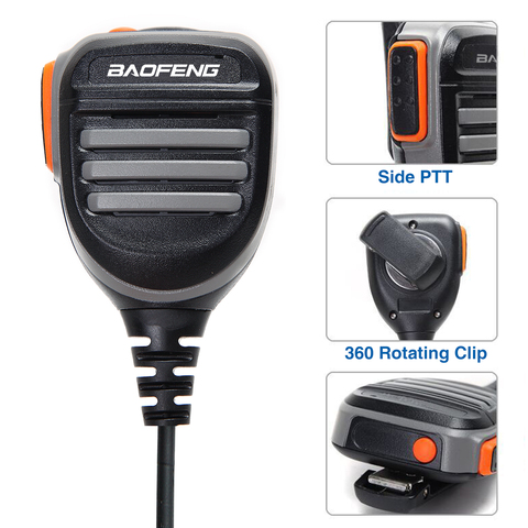 Baofeng ручной микрофон динамик микрофон для Baofeng UV-5R UV-S9 BF-888S UV-82 плюс двухсторонняя рация UV 5R ► Фото 1/6