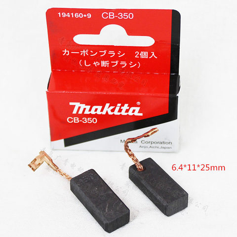 Карбоновая щетка Makita 194160-9 для CB-350 HR3540C HR3210FCT HM0871C HK1820L HK1820 ► Фото 1/2