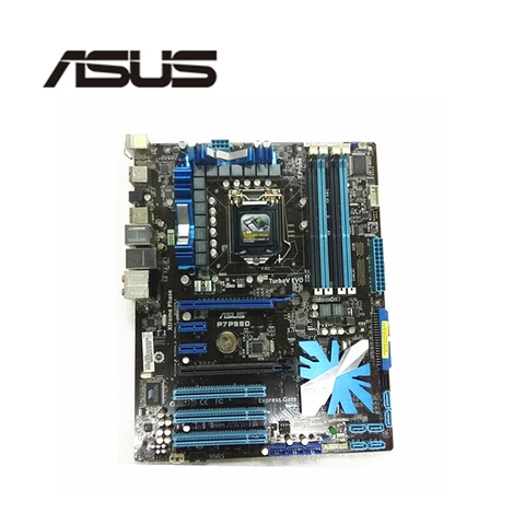 Материнская плата для ASUS P7P55D, материнская плата LGA 1156 DDR3 16 ГБ для Intel P55 P7P55 SATA II PCI-E X16 используется AMI BIOS ► Фото 1/1