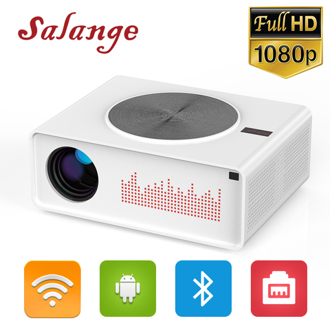 Salange 1080P проектор Full HD ,Native 1920x1080 Android 8,0 светодиодный проектор для домашнего кинотеатра Поддержка 4K Bluetooth 5G WIFI HDMI ► Фото 1/1