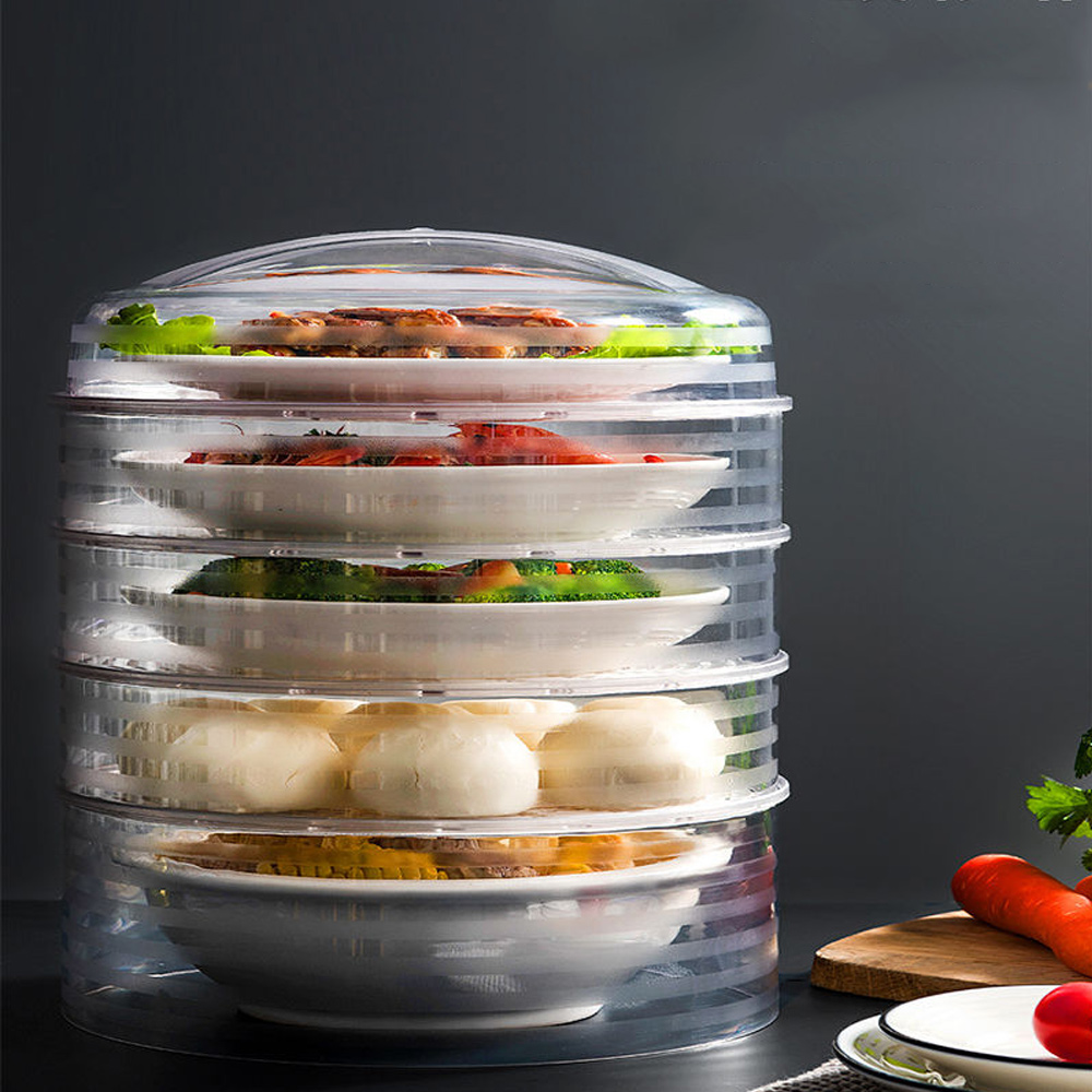 Сетка защитная для еды. Полиэтиленовая крышка на резинке. Колпак для фруктов от мух. Food tent. Food covered.