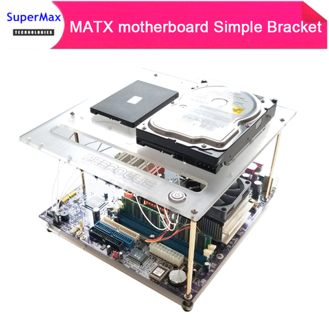 DIY PC Overclock тестовая скамья открытая рамка для MATX компьютера мини-ПК HTPC Air чехол кронштейн «сделай сам» неизолированная поддержка установки жесткого диска ► Фото 1/6