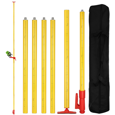 Профессиональное качество 4,2 м металлический штатив 5/8 и 1/4 интерфейсный потолочный кронштейн для лазерного уровня ► Фото 1/6