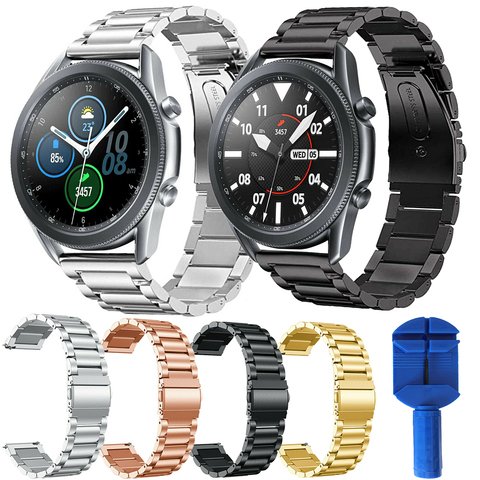Ремешок Essidi из нержавеющей стали 22 мм для Samsung Galaxy Watch 3 45 мм 20 мм, металлический браслет для Samsung Galaxy Watch 3 41 мм ► Фото 1/6