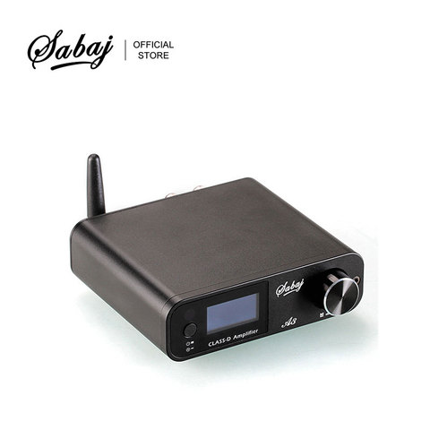 Цифровой Bluetooth-усилитель Sabaj A3 80Wx2, портативный аудио hi-fi усилитель класса D, USB/оптический/Aux аналоговый вход BT4.2 ► Фото 1/6