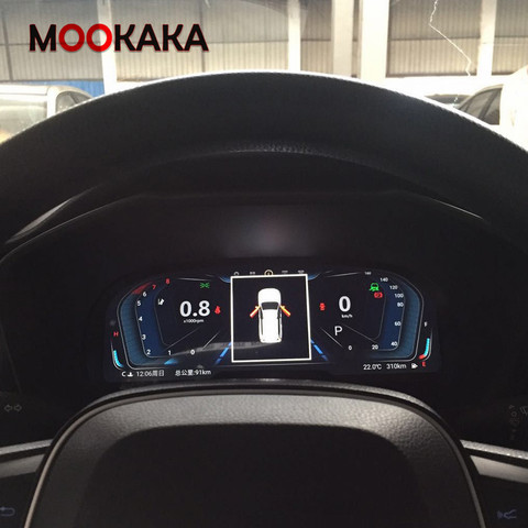 Цифровая панель Панель для Toyota RAV4 2017 2022 виртуальный блок приборной панели кабины ЖК-дисплей Спидометр мультимедиа GPS ► Фото 1/1