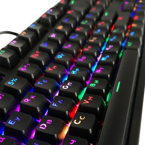 Полупрозрачные колпачки для клавиатуры Cherry MX с двойной подсветкой, 104 ► Фото 1/6
