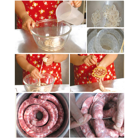 1PCs 50mm Edible Sausage Packaging Tools Sausage Tube Casing for Sausage Maker Machine Hot Dog Hamburger Cooking Tools ► Фото 1/6