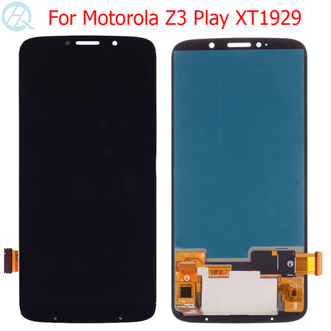 Оригинальный ЖК-дисплей Z3 Play AMOLED для Motorola Z3 Play, дисплей 6,01 дюйма Moto Z3 Play xtзакладки для сенсорного экрана, стеклянная панель, запчасти для ЖК-д... ► Фото 1/5