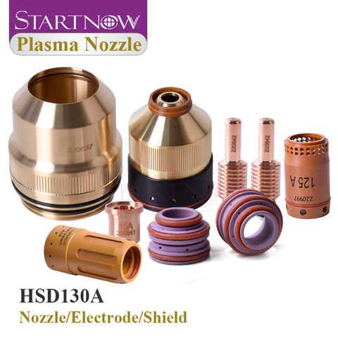 Startnow HSD130A серия плазменная насадка 220492 220890 плазменный электрод 130A 220487 50A 220528 защитный наконечник 220491 220536 220488 ► Фото 1/6