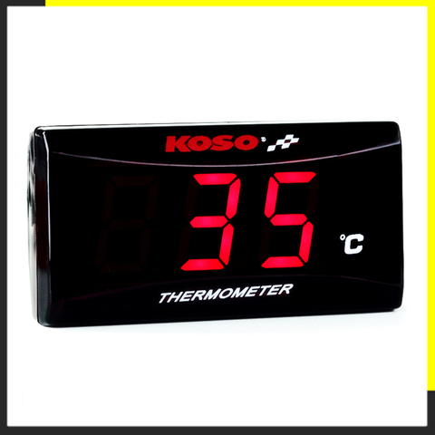 Термометр для мотоцикла KOSO quad square, цифровой инструмент, измеритель влажности, гигрометр, датчик температуры, пирометр, термостат ► Фото 1/6