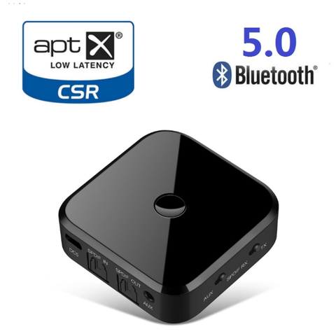 APTX без потерь 2 в 1 беспроводной Bluetooth 5,0 передатчик приемник аудио 3,5 мм адаптер SPDIF для смартфона ПК ТВ наушники ► Фото 1/6