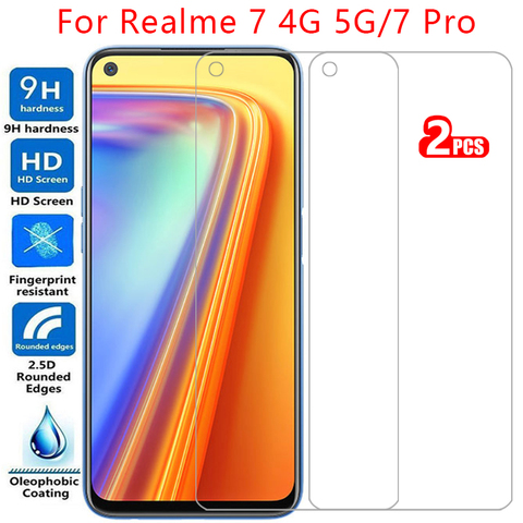 Защитное закаленное стекло для realme 7 pro, Защита экрана для realmi 7pro, realme7 5g realme7pro, пленка realmi7 relme reame ralme ► Фото 1/6