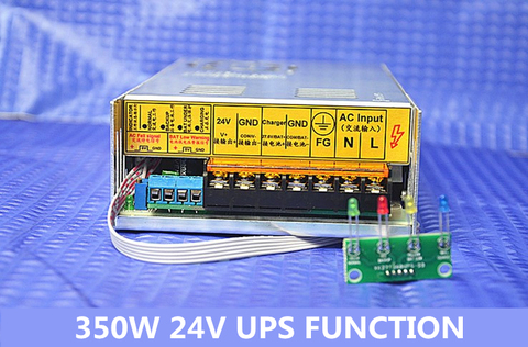 350 Вт, переключатель функций зарядки, источник питания 24 В, 15 А, 350 Вт, зарядное устройство для аккумулятора, 27,4 А, UPS ► Фото 1/4