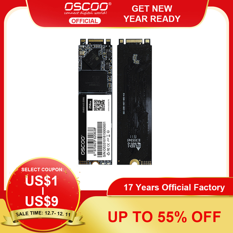 Твердотельный накопитель OSCOO m2 2280 SSD ТБ 512 ГБ 256 ГБ 128 ГБ M.2 SSD Внутренний твердотельный накопитель Жесткий диск для ноутбука ► Фото 1/6