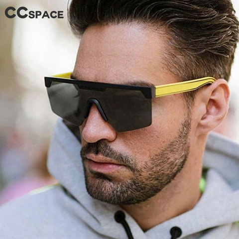 45990 индивидуальные негабаритные квадратные мужские и женские мужские солнцезащитные очки с одним объективом уличные солнцезащитные очки для вождения UV400 ► Фото 1/6
