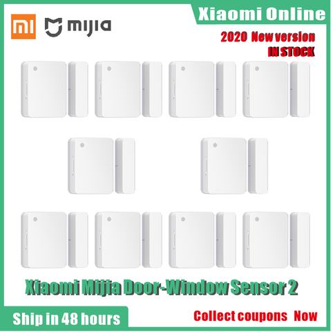 Датчик открытия окон и дверей Xiaomi Mijia 2, умный мини-датчик открывания окон и дверей карманного размера, автоматическое управление для приложения Mi Home, 2022 ► Фото 1/6