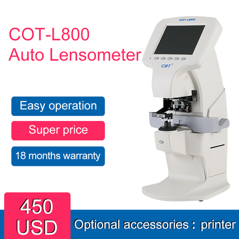 Китай горячая распродажа очки оборудование цифровой линзметр L800 автоматический линзметр предварительно окрашенная оцинкованная сталь) с низкой ценой ► Фото 1/6