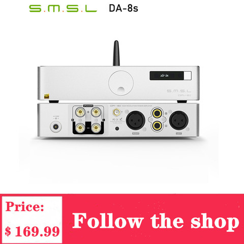SMSL DA-8s полный сбалансированный Bluetooth цифровой усилитель NJW1194 80W DA8S усилитель мощности ► Фото 1/6