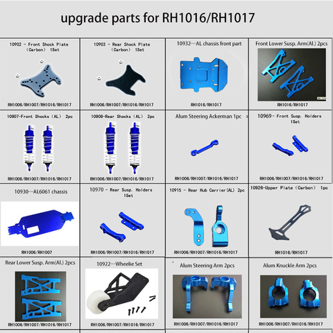 Обновленные детали для радиоуправляемого автомобиля Vrx Racing Electric RH1016 RH1017 духовой багги, FTX Vantage, подходит для 10930 10927 10928 10915 10914 10926 ► Фото 1/3