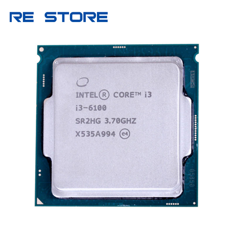 Б/у процессор Intel Core i3 6100 3,7 ГГц 3 Мб кэш-памяти двухъядерный 51 Вт Процессор SR2HG LGA1151 ► Фото 1/2