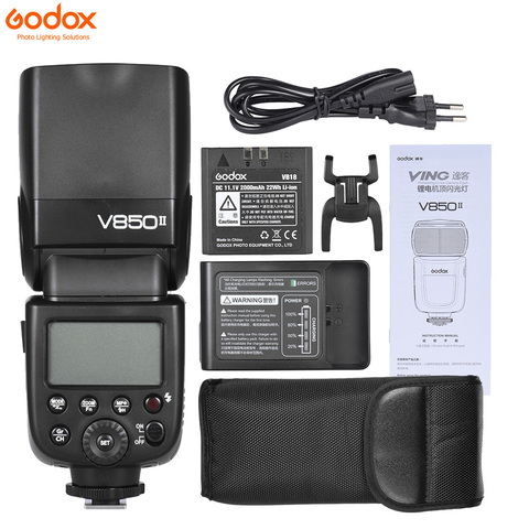 Godox V850II GN60 Встроенная 2,4G Беспроводная X-система 1/8000s HSS выключенная вспышка для камеры Speedlite для Canon Nikon Pentax Olympas ► Фото 1/6