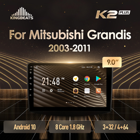 KingBeats штатное головное устройство For Mitsubishi Grandis 1 2003 - 2011 GPS Android 10 автомагнитола на андроид магнитола For Мицубиси Грандис For  автомобильная мультимедиа Octa Core 8 core*1.8G DDR4 32G 64G 128G ► Фото 1/6