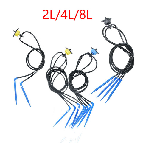 2L 4L 8L 4-полосная потека стрелки Системы 2-полосная стрелка флакон-капельница излучатель полива и орошения для экономии воды парниковых расте... ► Фото 1/6